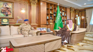أمير جازان يبحث تعزيز أداء القوات المسلحة مع قائد المنطقة الجنوبية
